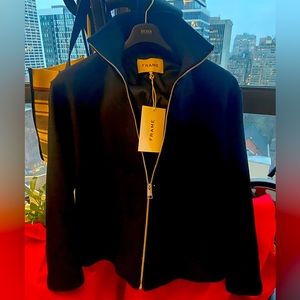 NEW FRAME BLACK WOOL COAT